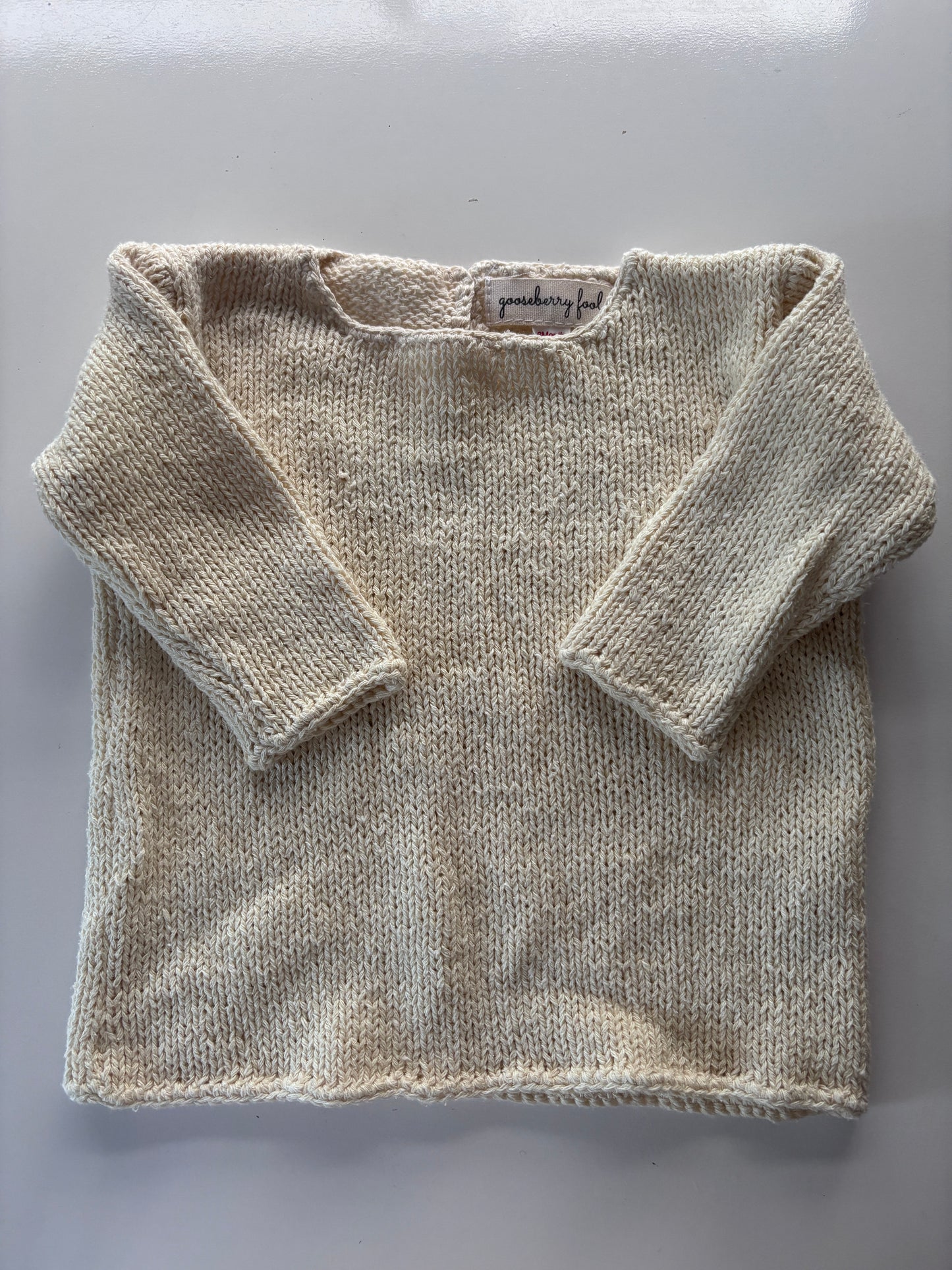 Cream Eri silk sample jumper